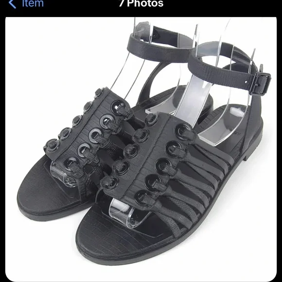 Givenchy | Shoes | Givenchy Gladiator Rubber Sandals Black 36 